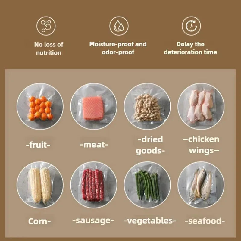 NEW 2025 Vacuum sealant 2-in-1 vacuum sealer, with 2 modes, welding device, vacuum sealant, for fruits, meat, etc. to keep fresh