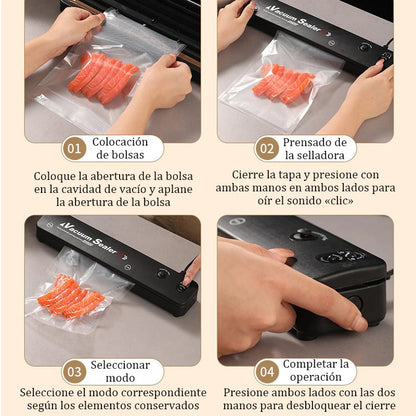 NEW 2025 Vacuum sealant 2-in-1 vacuum sealer, with 2 modes, welding device, vacuum sealant, for fruits, meat, etc. to keep fresh
